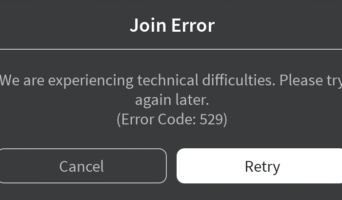 Роблокс: ошибка 529